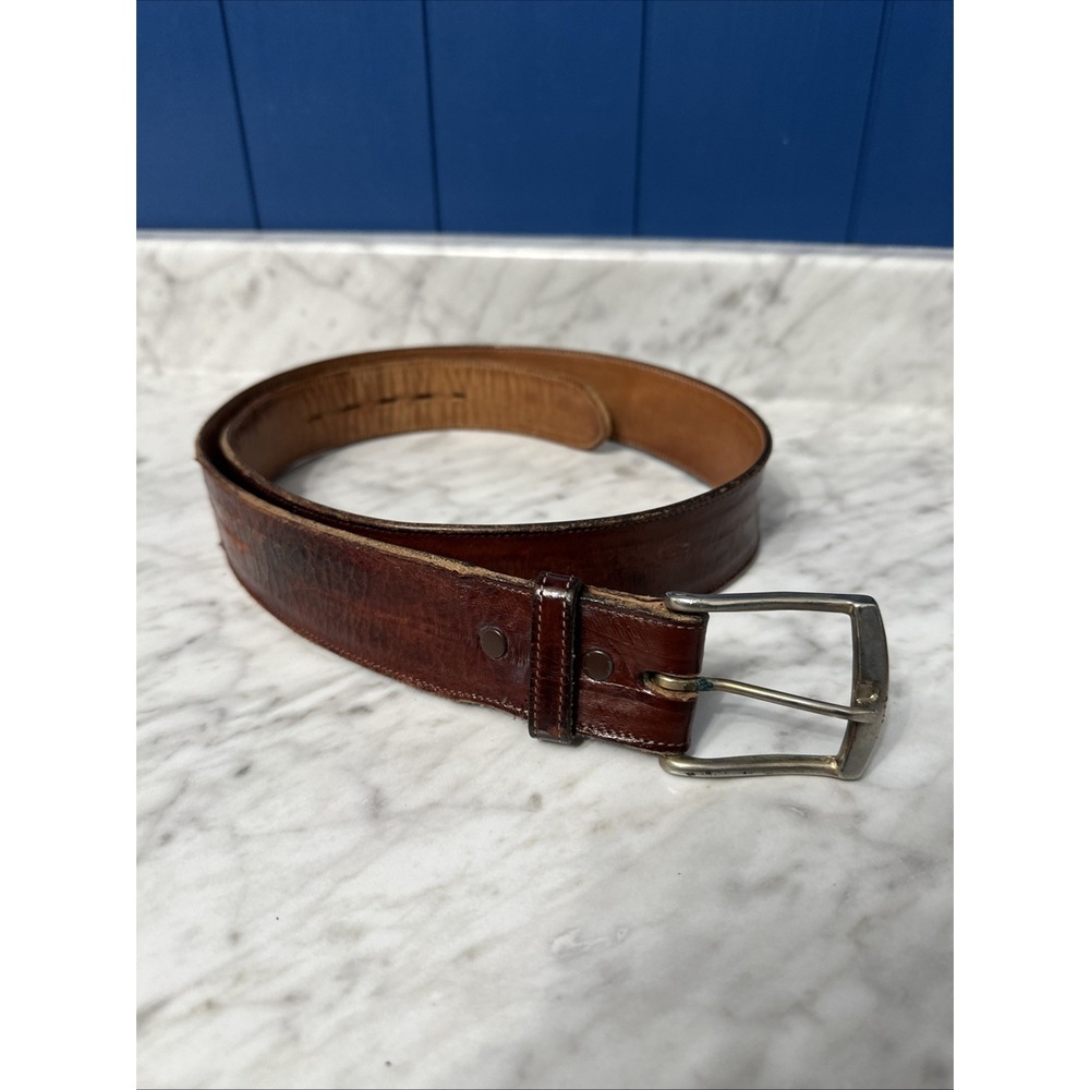 Tony Lama size 38 Genuine eel‎ leather belt